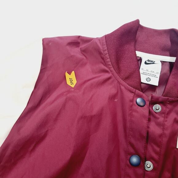 Nike NSW Varsity Jacket in Dark Beetroot & Sail - Picture 10 of 16